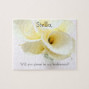 Calla lilies in vase jigsaw puzzle