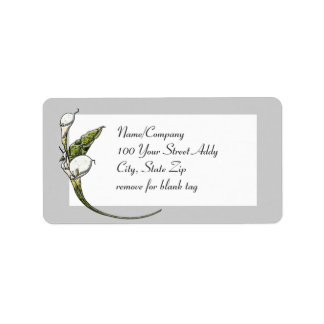 Calla Lilies Label