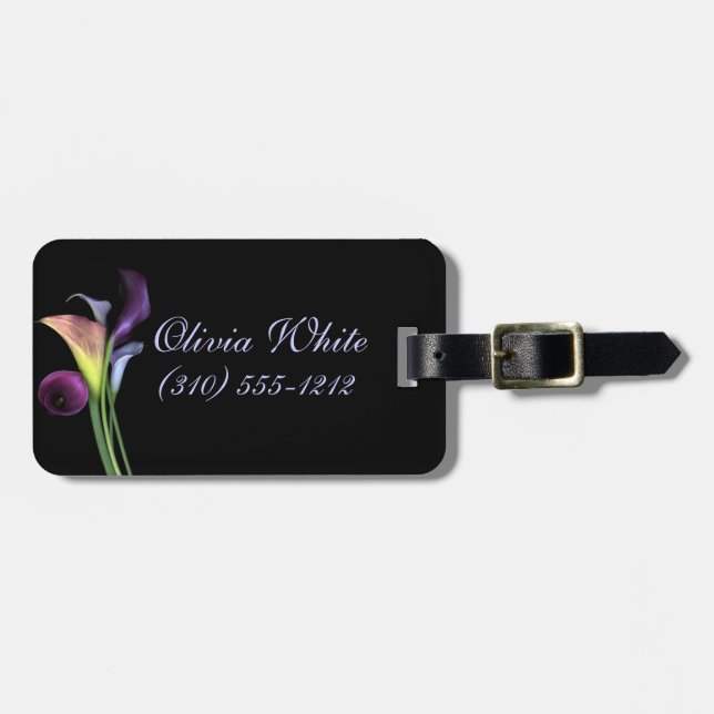 Calla Lilies Luggage Tag (Front Horizontal)