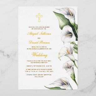 Calla Lilies Religious Wedding
