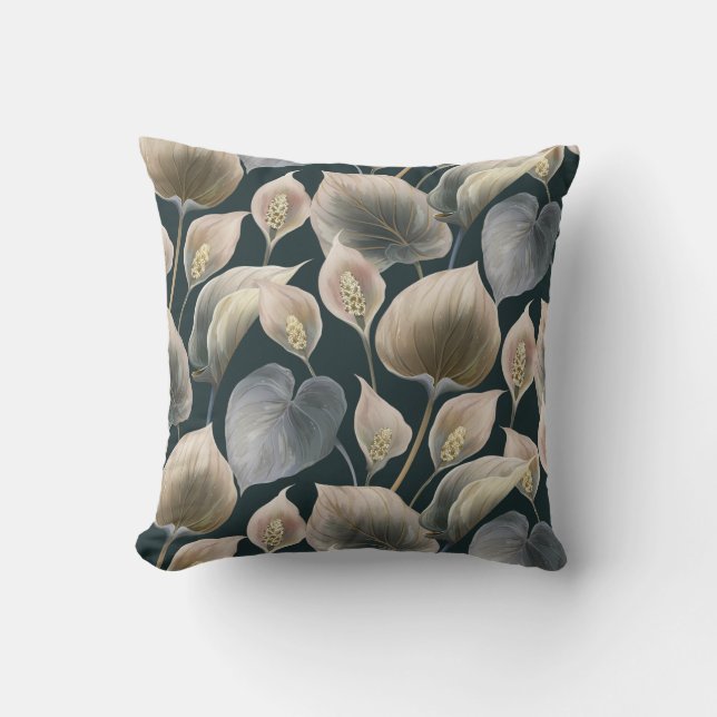 Calla Lilies  Throw Pillow (Front)
