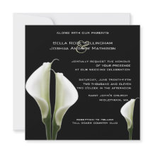 Calla Lilies Wedding Invitation