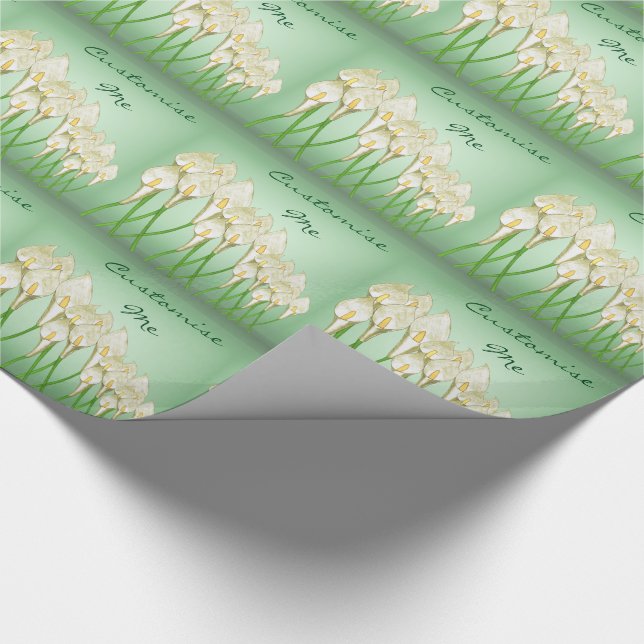 Calla Lilies (White) Wrapping Paper (Corner)