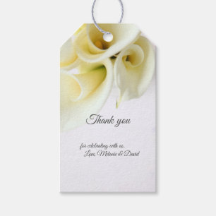Calla lilies with text space gift tags