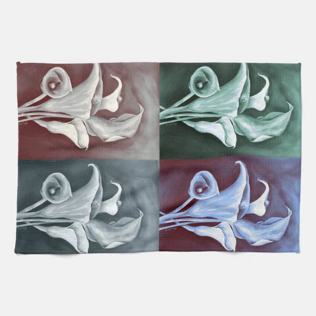 Calla Lillies Tea Towel (Horizontal)