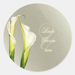 Calla Lillies wedding stickers