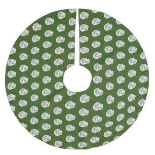 Calla Lilly Brushed Polyester Tree Skirt