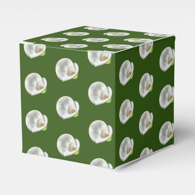 Calla Lilly Favour Box (Front Side)