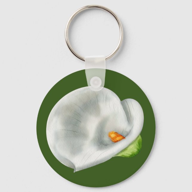Calla Lilly Key Ring (Front)