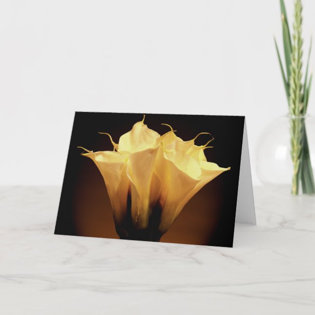 Calla lily bouquet card (Front)