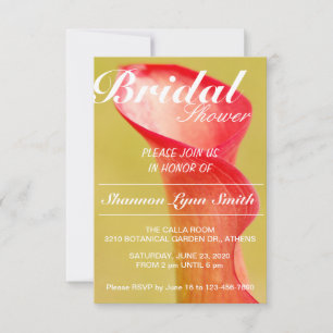 Calla Lily Bridal Invitation
