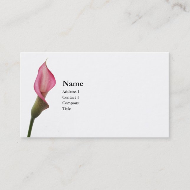 Calla Lily Business Card (Front)