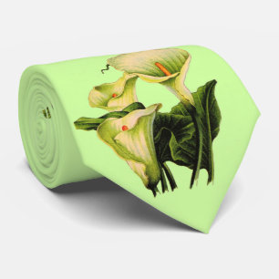 calla lily calla lilies print tie