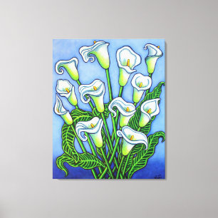 Calla Lily Dreaming Canvas Print by Lisa Lorenz