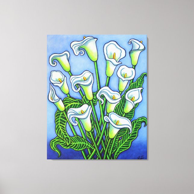 Calla Lily Dreaming Canvas Print by Lisa Lorenz (Front)