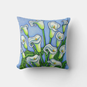 Calla Lily Dreaming Pillow by Lisa Lorenz