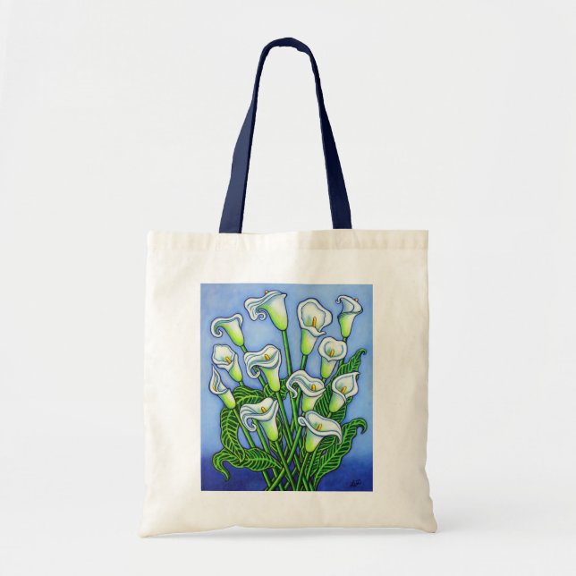Calla Lily Dreaming Tote Bag by Lisa Lorenz (Front)