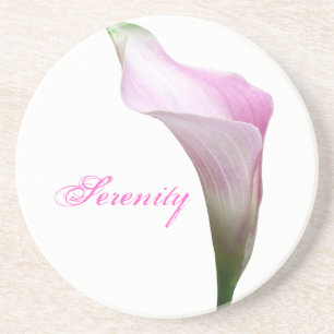 Calla Lily Floral Photography Coaster