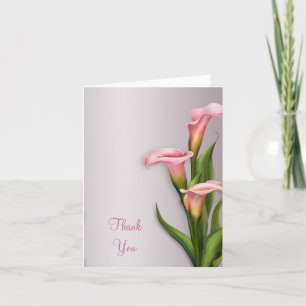 Calla Lily Floral Thank You Card