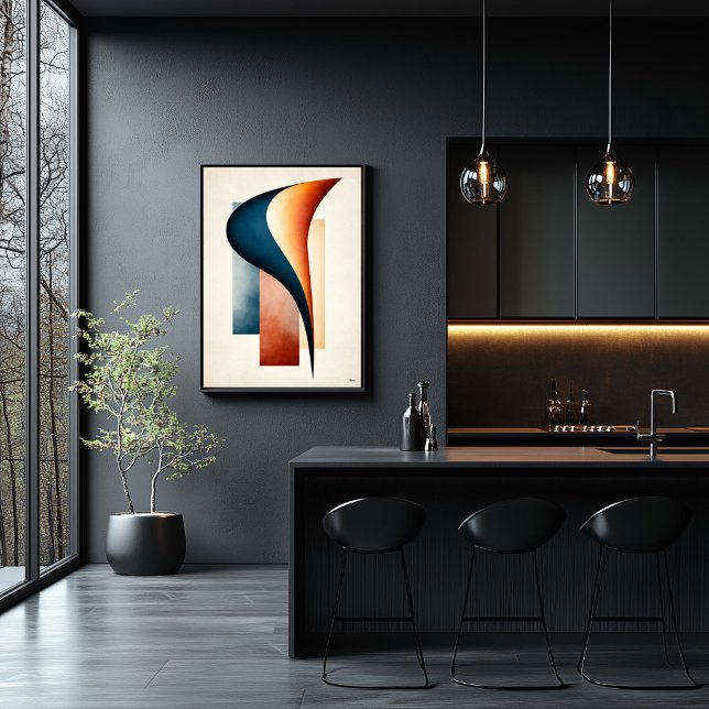 Calla Lily Flow Japandi Minimalist Botanical Poster (Creator Uploaded)