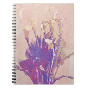 Calla Lily Flower Art from Gertie's Garden Notebook