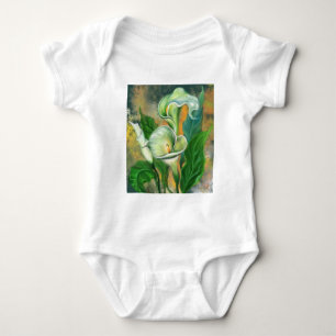 Calla Lily Flowers Baby Bodysuit