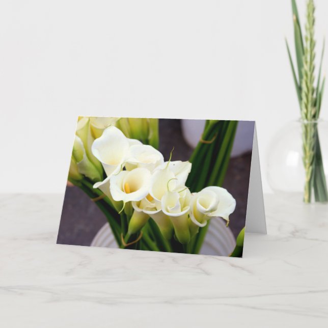 calla lily greeting card (Front)
