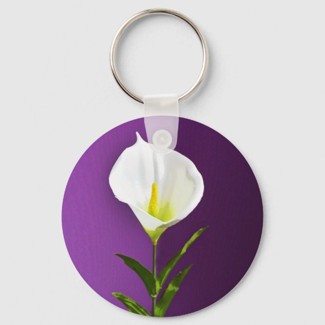 Calla Lily Key Ring (Front)