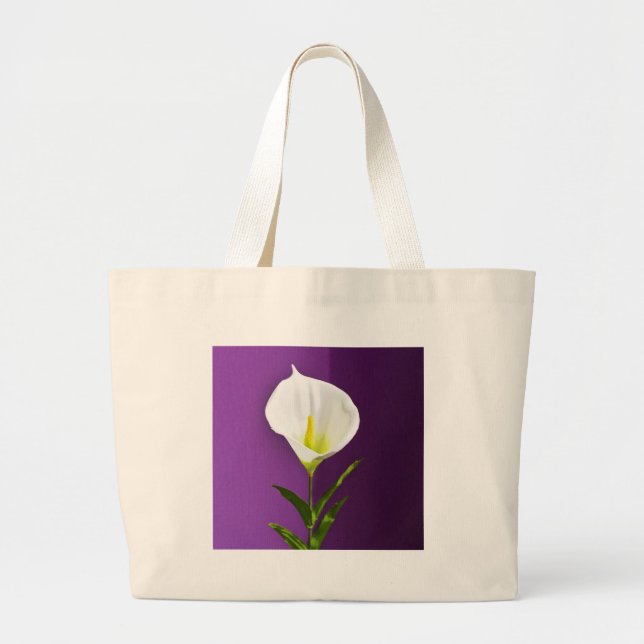 Calla Lily Large Tote Bag (Front)