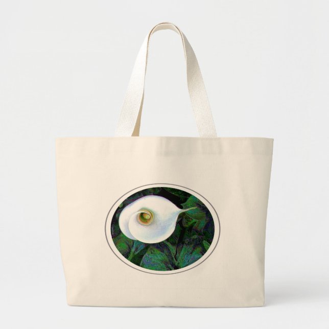 Calla Lily Large Tote Bag (Front)
