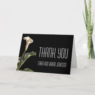 Calla Lily Modern Floral Thank You