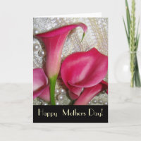 Calla Lily Mothers Day Card