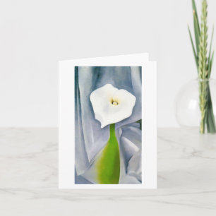 Calla Lily on Grey by Georgia O'Keeffe, Card