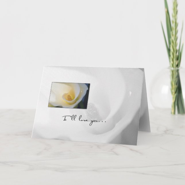 Calla Lily Our Anniversary Card (Front)