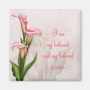 Calla Lily Pink Magnet ~ My Beloved