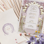 Calla Lily Rose Gold Foil Wedding Invitation Mucha<br><div class="desc">Art Nouveau Vintage wedding invitations by Alphonse Mucha in a floral, romantic, and whimsical design. Victorian flourishes complement classic art deco fonts. Please enter your custom information, and you're done. If you wish to change the design further, simply click the blue "Customise It" button. Thank you so much for considering...</div>