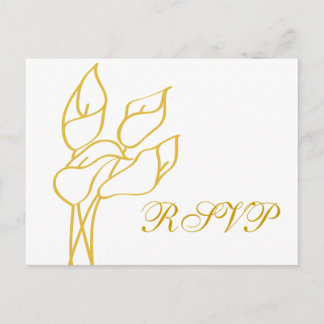 Calla Lily RSVP postcard