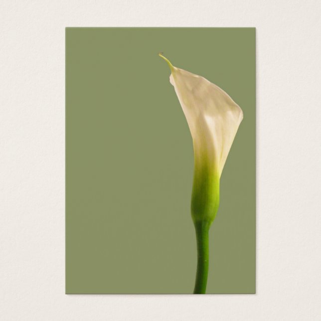 Calla lily Sage Green Card (Front)