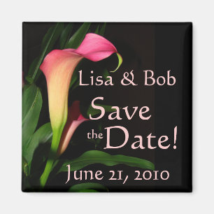 Calla Lily Save the Date Magnet