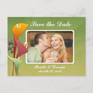 Calla Lily Save the Date Photo Postcards