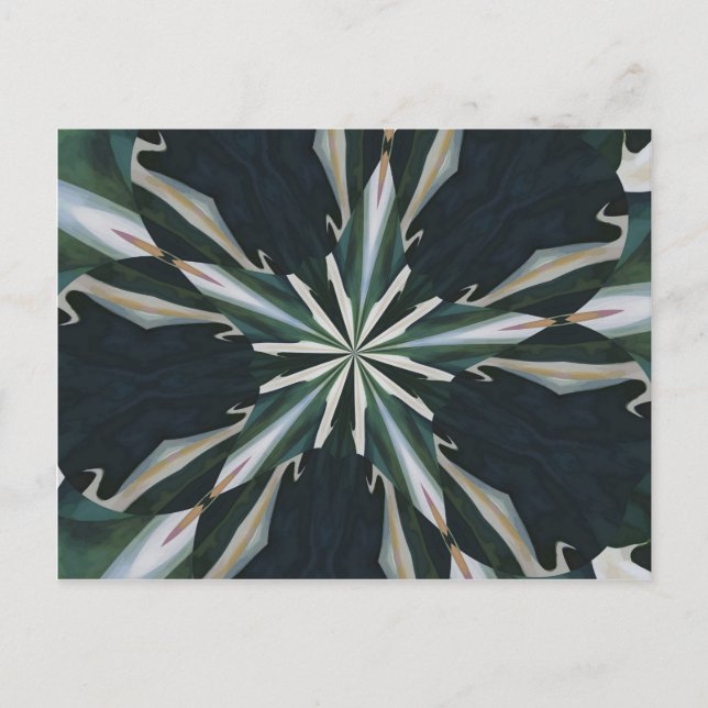 Calla Lily Star Kaleidoscope Postcard (Front)