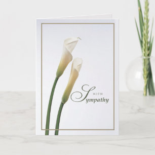 Calla Lily Sympathy Card