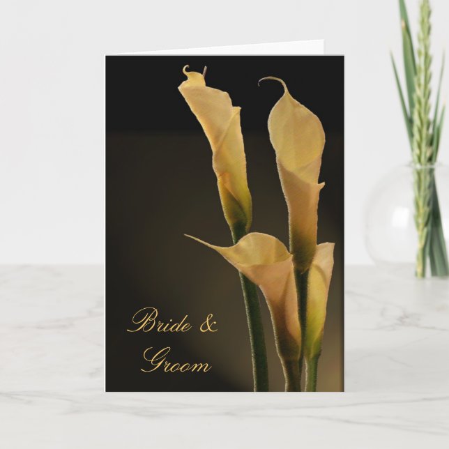 Calla Lily Wedding Card (Front)