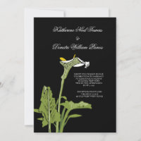 Calla Lily Wedding Invitation