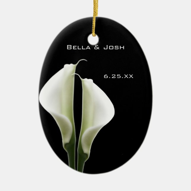 Calla Lily Wedding Ornament (Front)