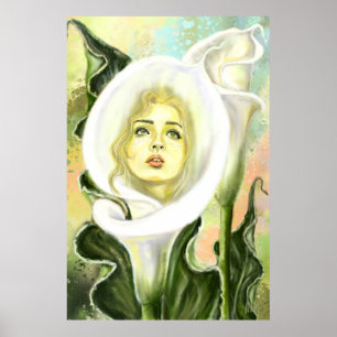 Calla Lily Woman Posters