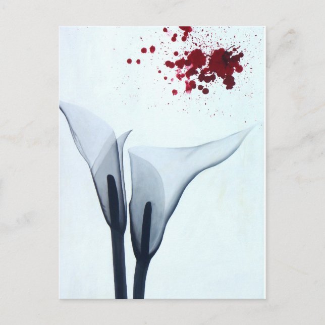 Calla Lily X-ray Postcard (Front)