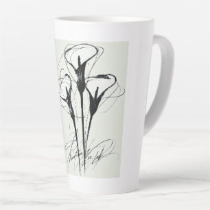 Calla Lines Minimal Botanical Coffee Mug
