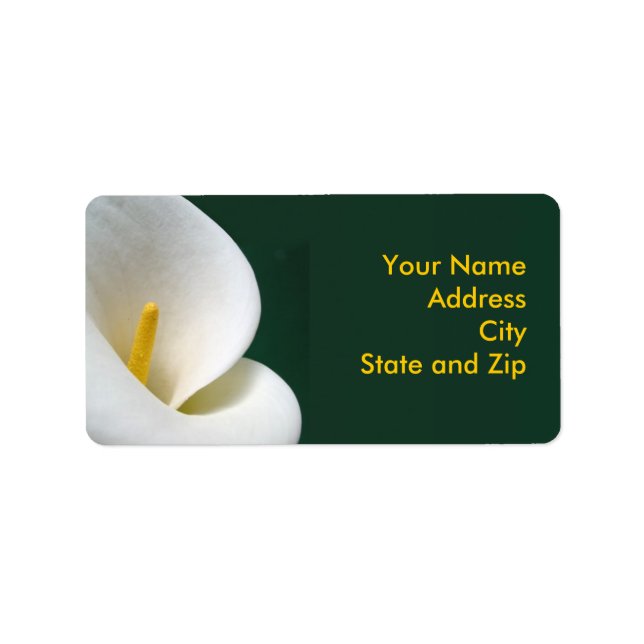 Calla on Black Label (Front)