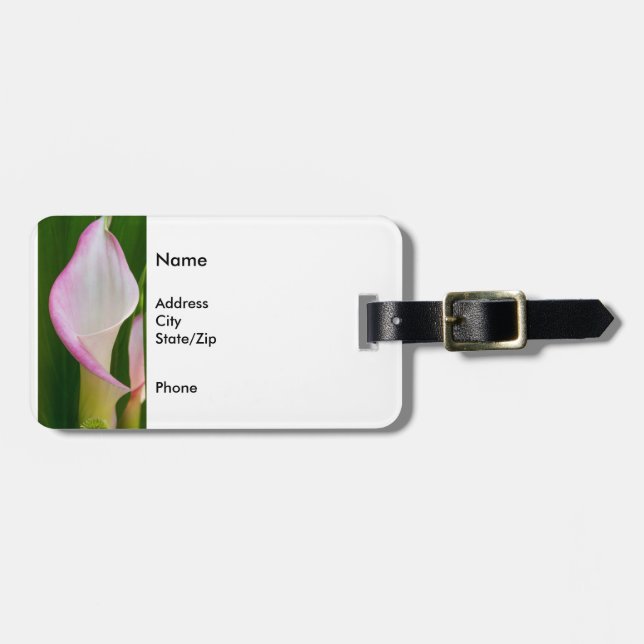 Calla Pano Luggage Tag (Front Horizontal)